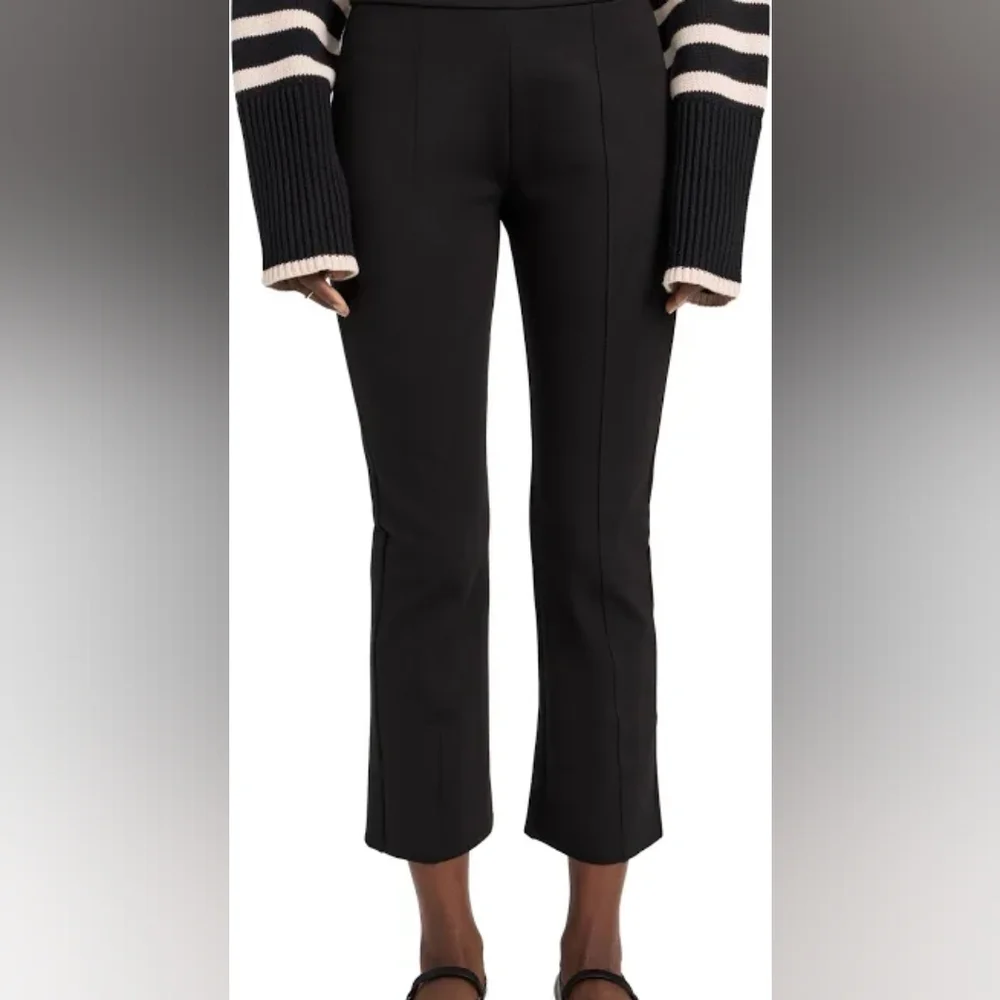 Tory Burch Black Cropped Flare Pants
